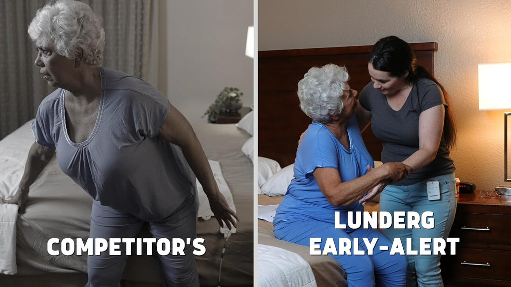Lunderg Wireless Early Alert Bed Alarm System for Elderly & Fall Prevention