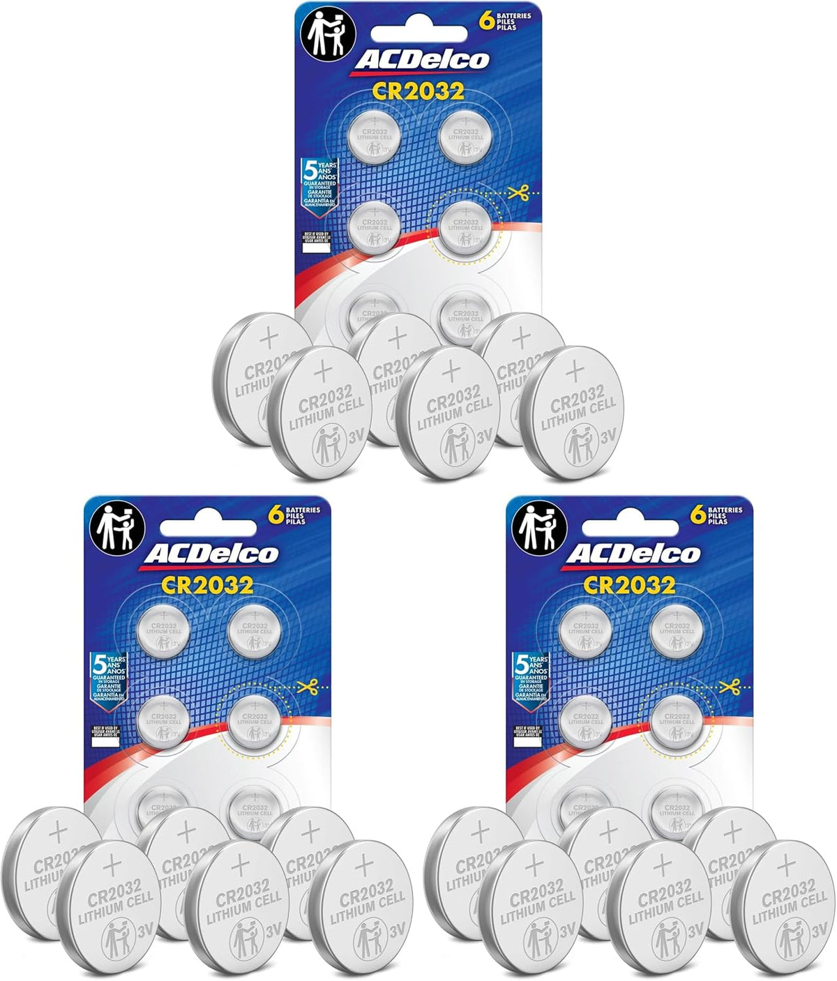 Powermax ACDelco 24-Count CR2032 Batteries, Lithium 3V Coin Cell Button Battery Pack for Watch and Small Electronics, 5 Year Shelf Life