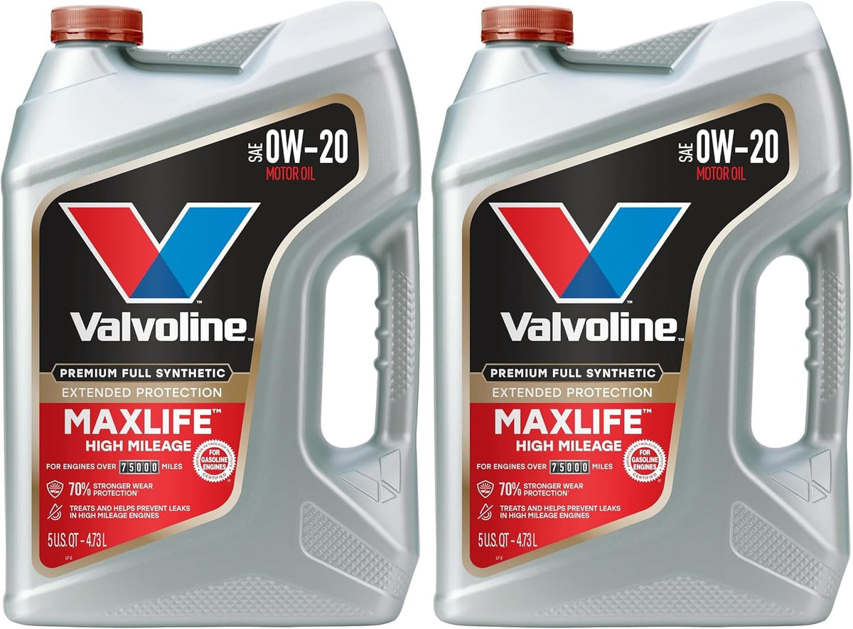 Valvoline High Mileage with MaxLife Technology SAE 10W-40 Synthetic Blend Motor Oil 5 QT