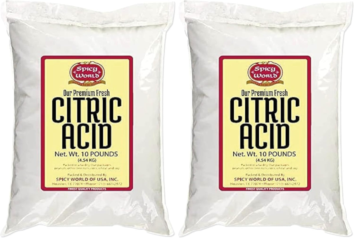Citric Acid 2 LB Bag - 100% Pure, Food Grade & Non-GMO - Citric Acid Powder For Cleaning, Bath Bombs, Preserving - Fine Granular by Spicy World