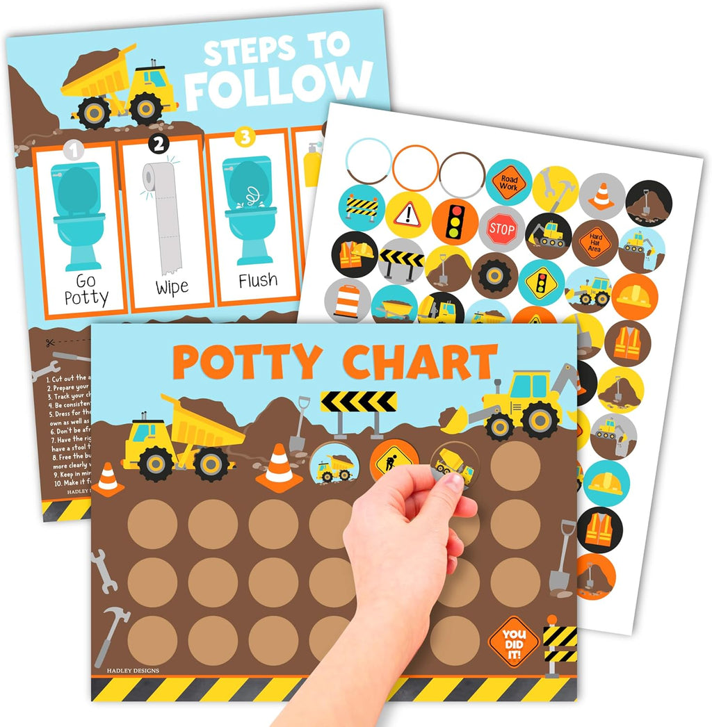 10 Potty Training Chart for Toddler Boys Sticker Reward Chart for Kids