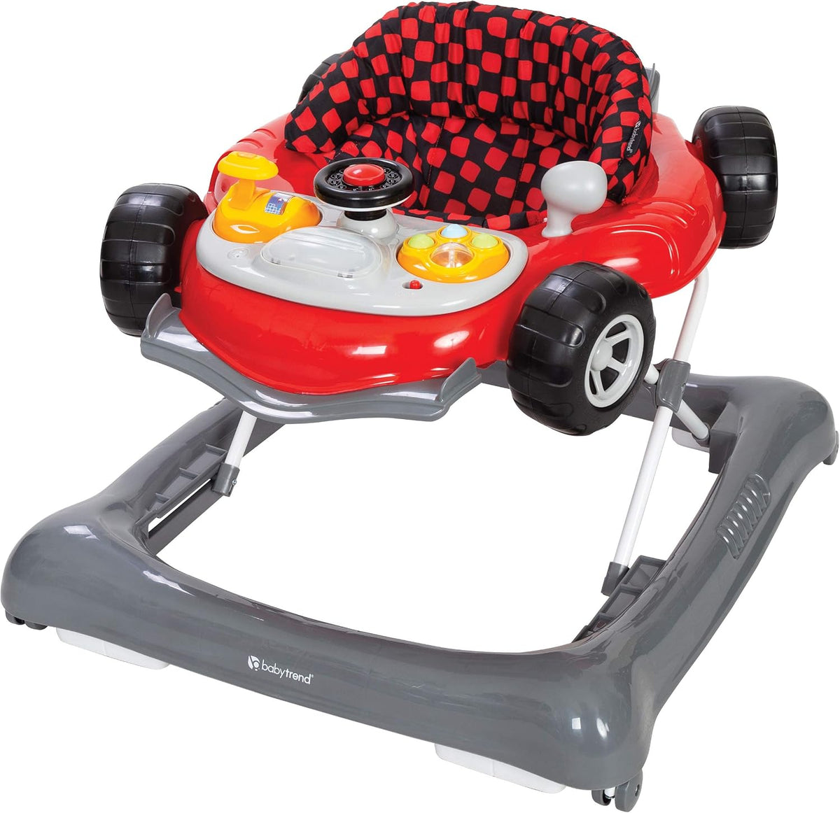 Smart Steps Trend Activity Walker and Entertainer with Removeable Toys, Large Tray, Cup Holder, Adjustable Height and Flat Fold Frame for Storage, Ages 6 Months +, Space Walk Navy