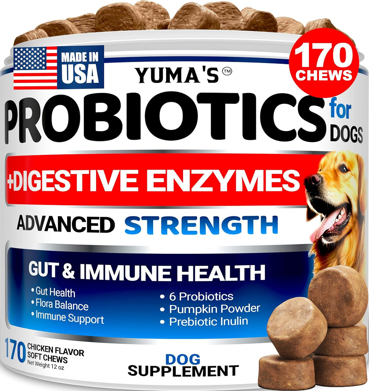 Dog Urine Neutralizer for Lawn - 170 Chews - Grass Green Saver Supplement
