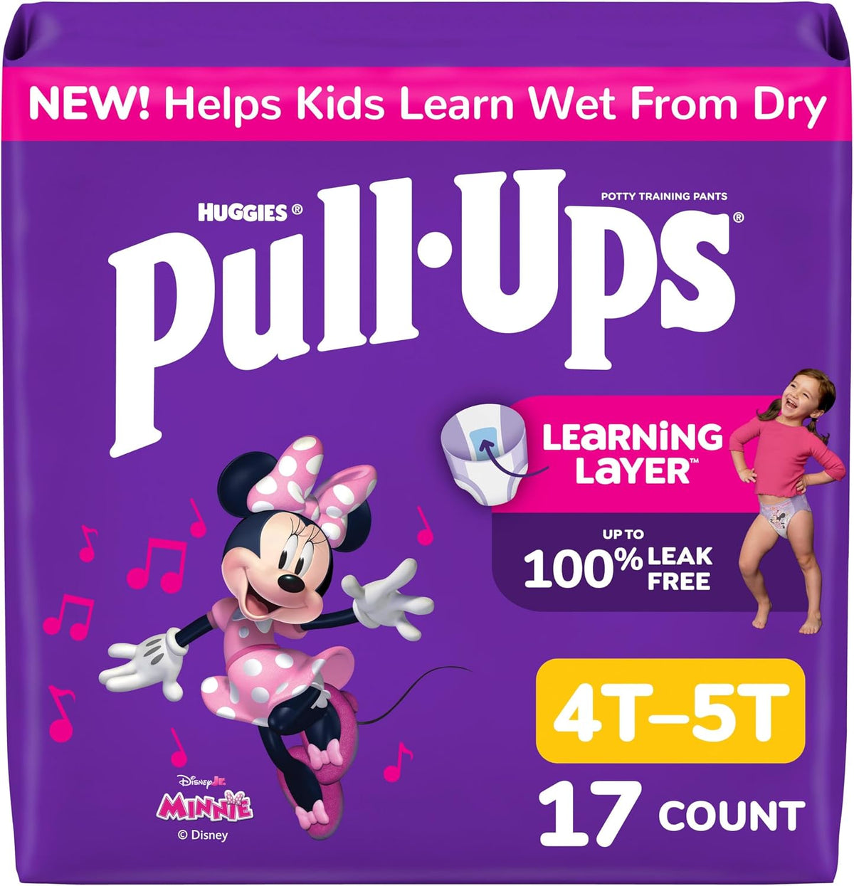Pull-Ups Girls' Potty Training Pants, Size 3T-4T, 112 Count