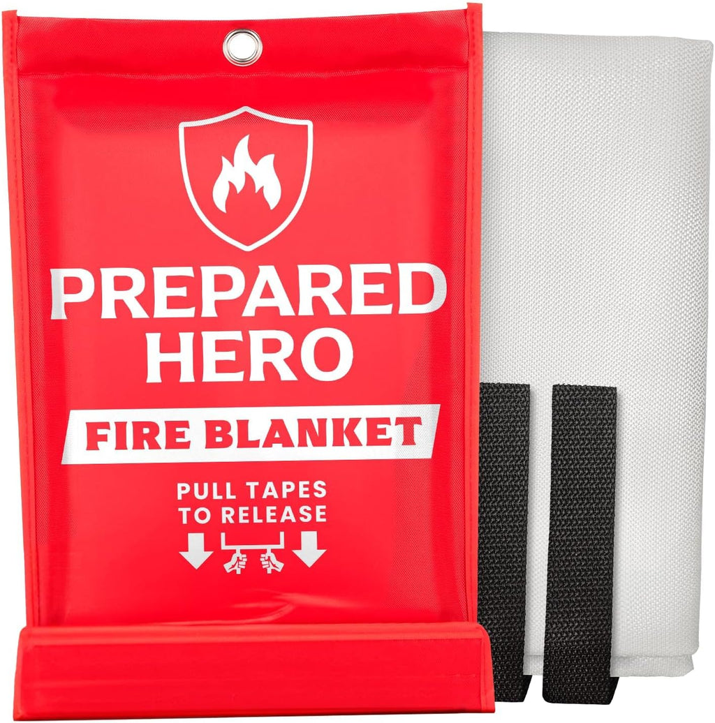 Prepared Hero Emergency Fire Blanket, Kitchen & Home, 39 x 39 in, 2 Pack