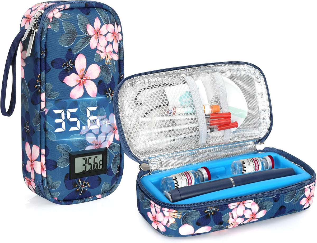 YOUSHARES Insulin & peptide Cooler Travel Case - TSA Approved,Temp Display