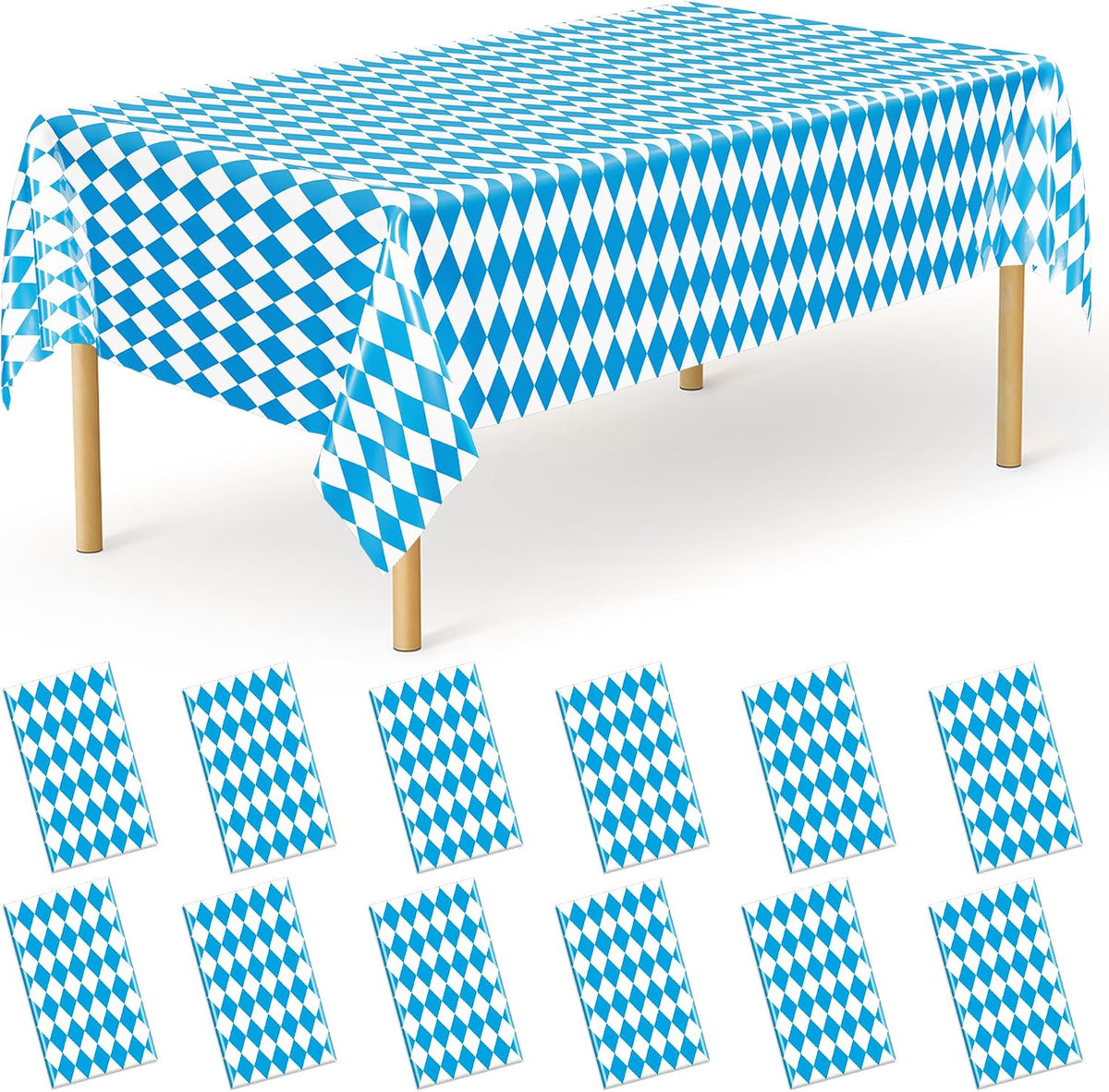 4Pack Black and Gold Tablecloths for Events, 54" x 108" Plastic Table Cloth Disposable for Rectangle Tables, Waterproof Table Cloth Cover for New Years Eve Decorations Holiday Birthday Wedding Dining