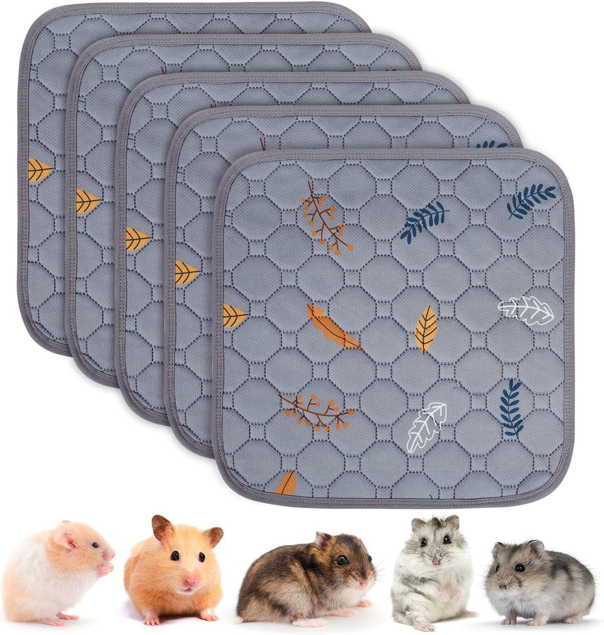 Sunheir Washable Pee Pads for Dogs, Reusable Puppy Pads for Dog Playpen 2PC | Thick Super Absorbent, Leak-Proof & Non-Slip, Waterproof Dog Pads for Puppy Playpen, Crate, Whelping Box, Potty Training Grey