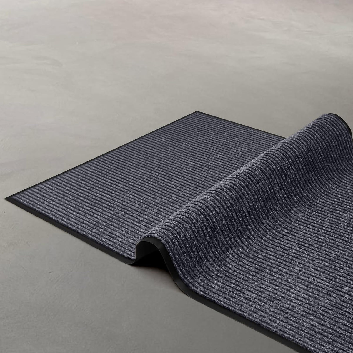 Commercial Floor Mat, Heavy Duty Indoor Outdoor Door Mat, 3x5 Feet Grey, Waterproof Entrance Mat, Non-Slip Backing Rug for Office, Store, Warehouse, Hallway, Garage & Entryway