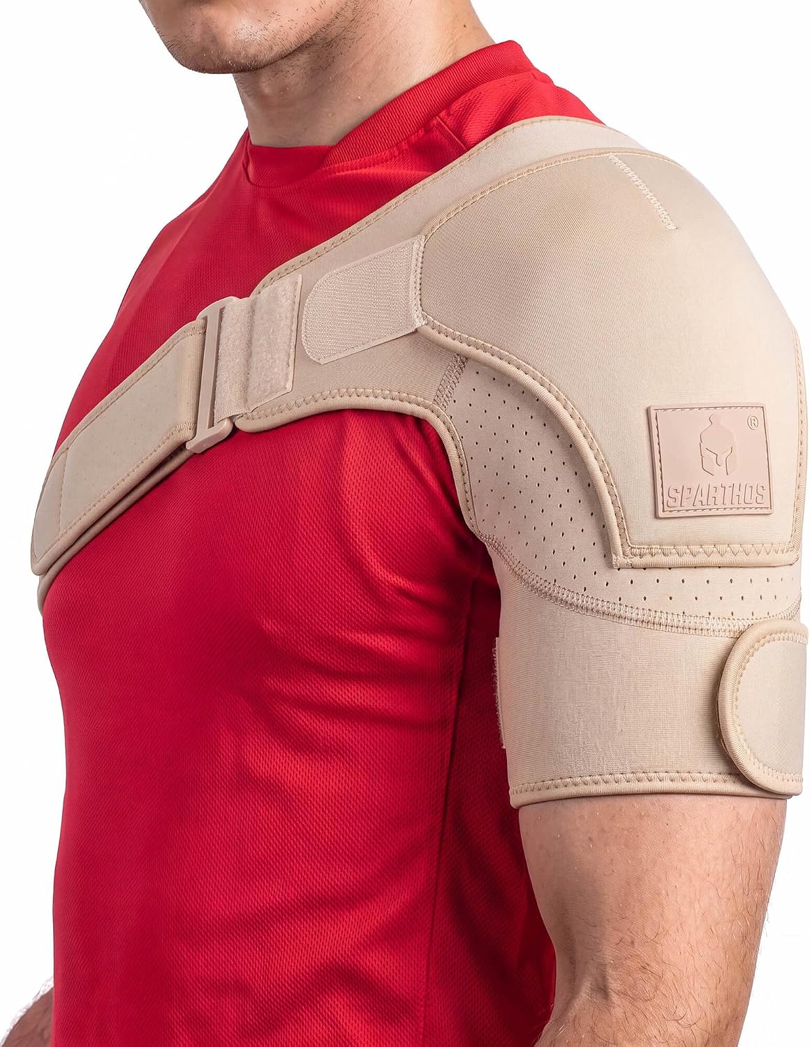 Sparthos Rotator Cuff Shoulder Brace for Women & Men - Support - Gray-UNI