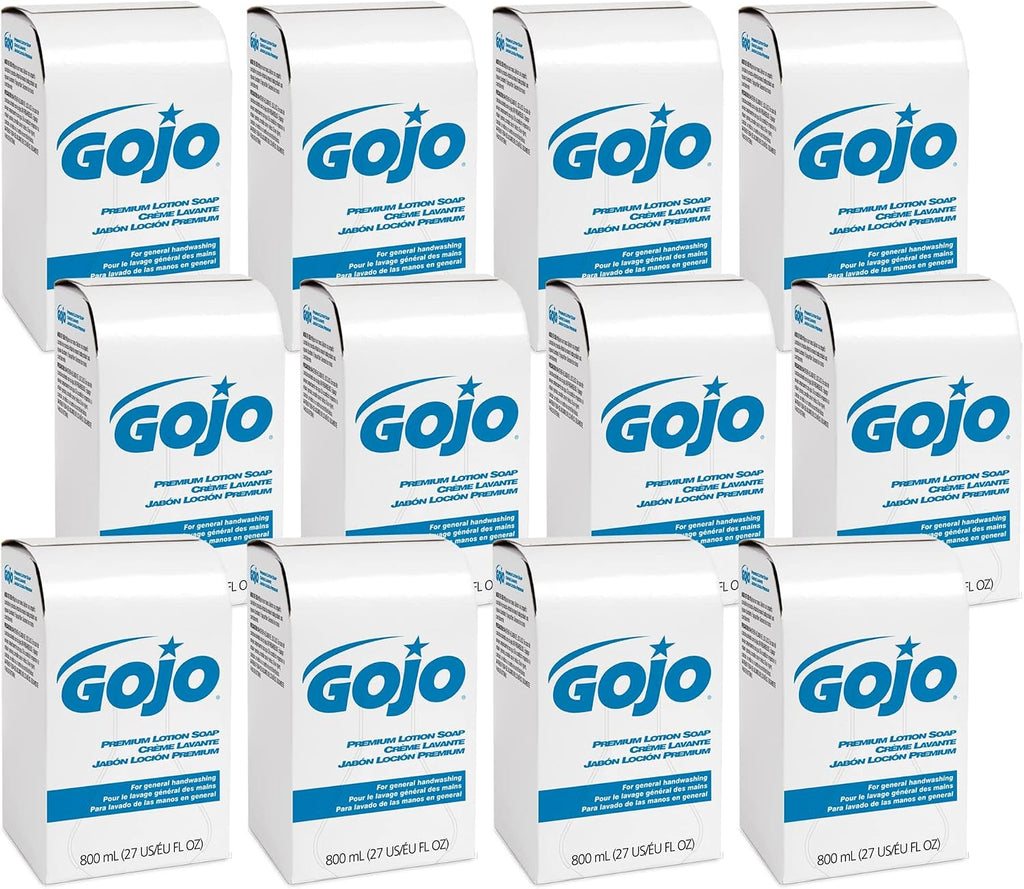 GOJO 800 Series Lotion Soap Refill, 12ct x 800 mL - 9106-12