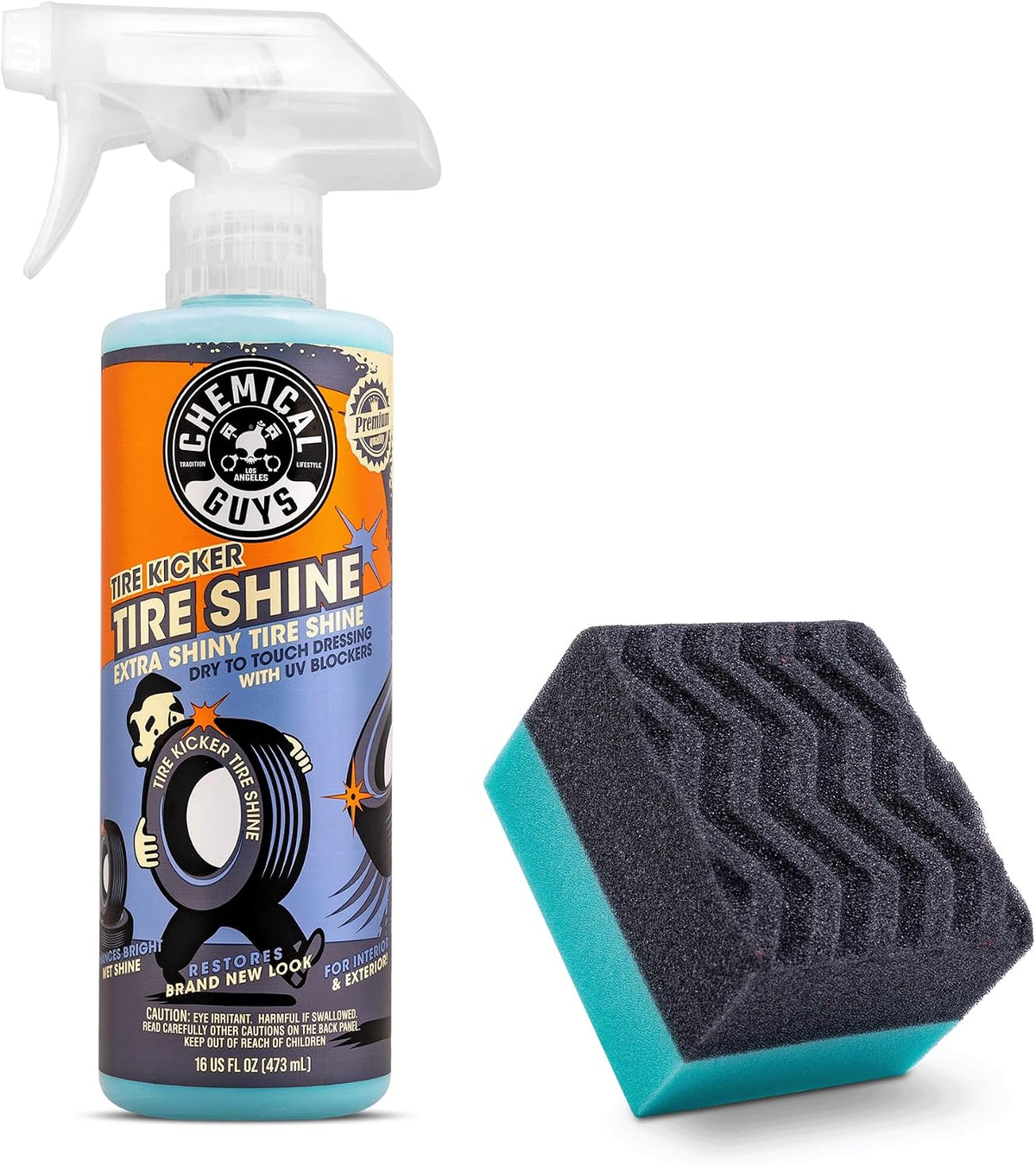 Chemical Guys, Tire Kicker Extra Glossy Tire Shine for Rubber & Trim, 16 oz