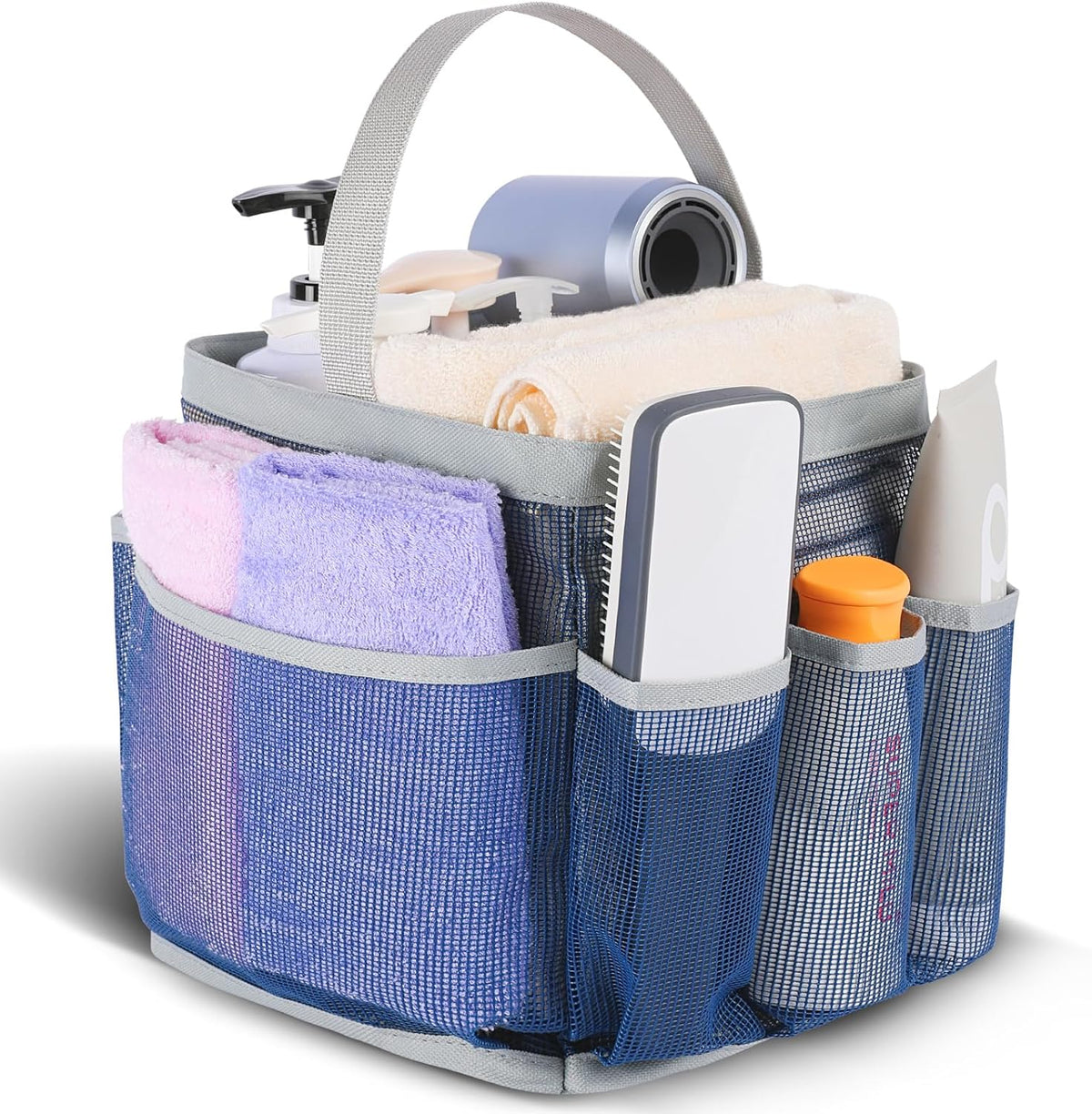 EUDELE Mesh Shower Caddy Portable for College Dorm Room Essentials, Shower Caddy Dorm with 9-Pocket Large Capacity for Beach, Swimming, Gym, Camping, Travel essentials