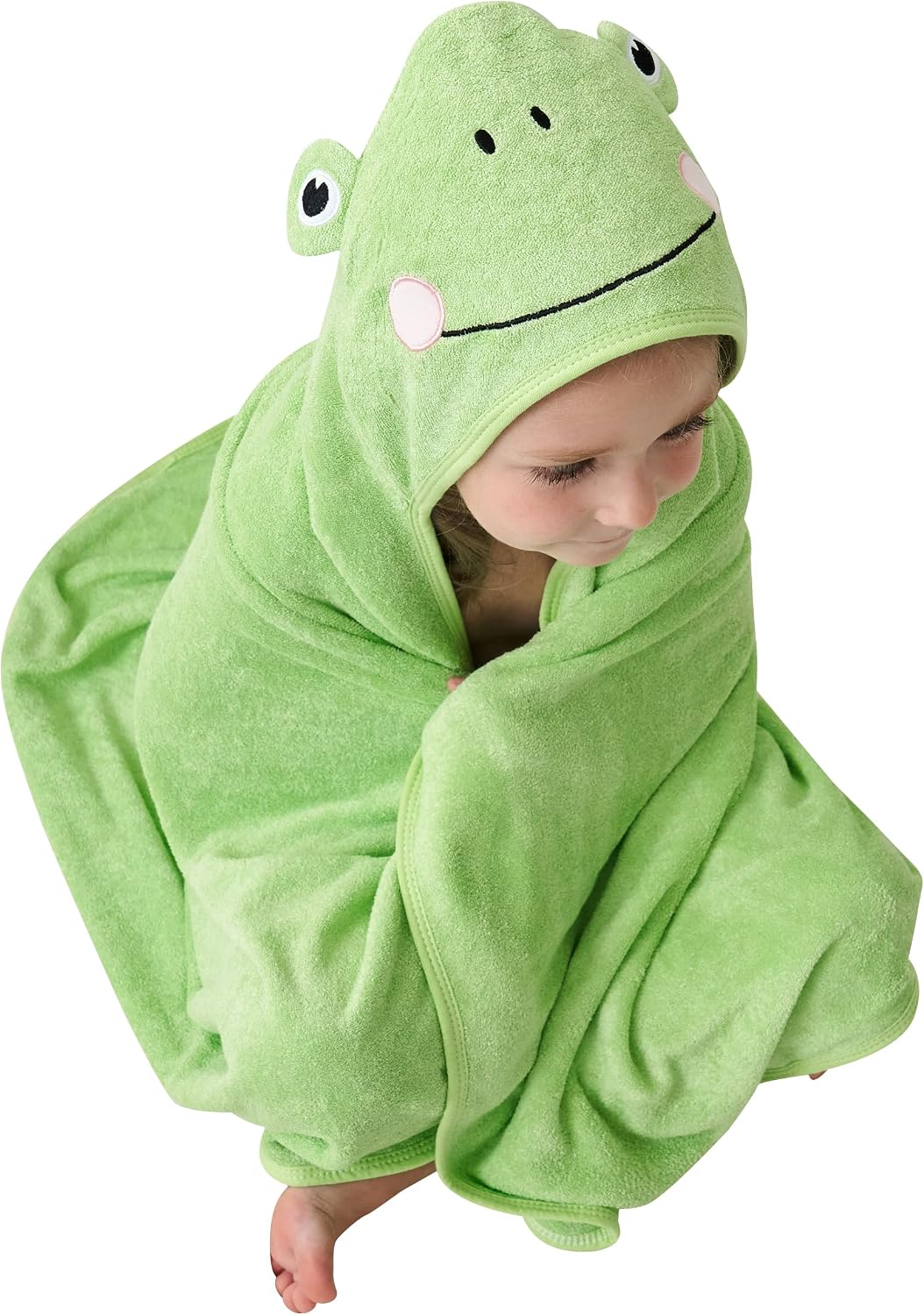 HIPHOP PANDA Ultra Soft Hooded Baby Towel - 2-Layer Thick 500GSM Absorbent