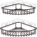 SMARTAKE 2-Pack Corner Shower Caddy, SUS304 Stainless Steel, Silver
