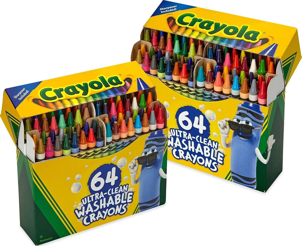 Crayola Washable Crayons for Kids 64ct, School Supplies, Amazon Exclusive