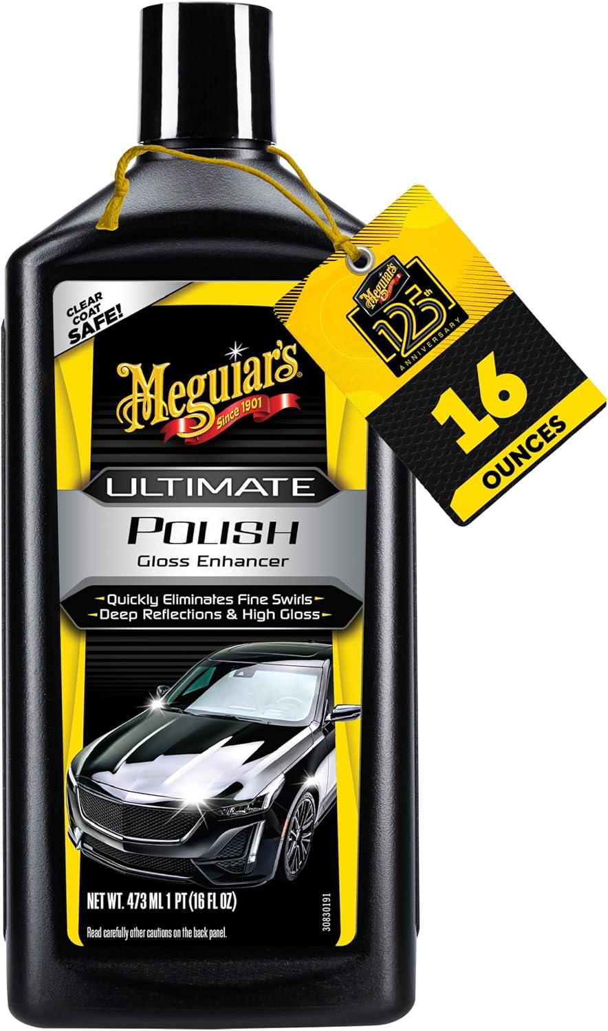Meguiar’s Ultimate Polish, High-Gloss Polish for a Show Car Shine, 16 oz