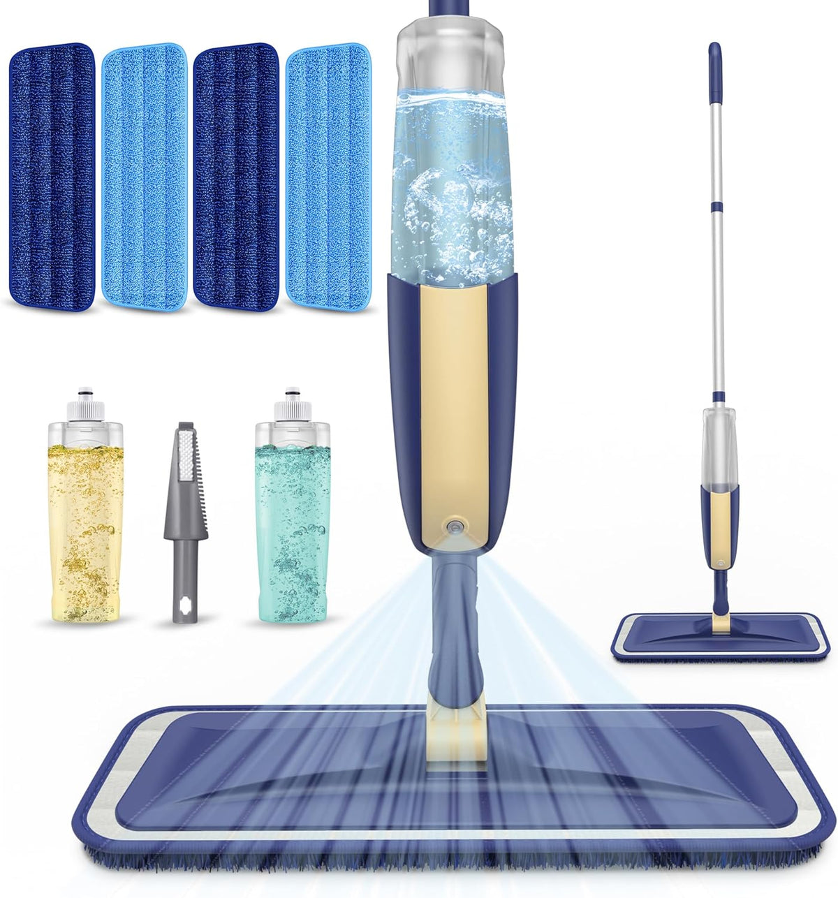 Spray Wet Mops for Floor Cleaning: Hardwood Floor Mop Refillable Reusable