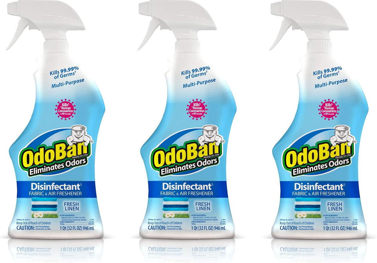 OdoBan Ready-to-Use Disinfectant and Odor Eliminator, 32 Ounce Spray Bottle, Lavender Scent