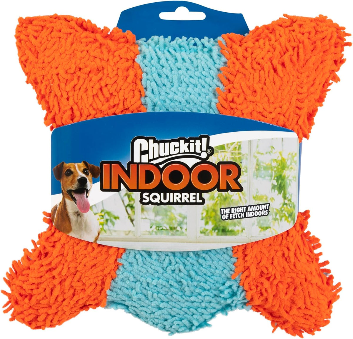 Chuckit! Indoor Fetch Roller Toy for Dogs - Interactive Dog Toys for Boredom, Orange and Blue