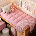 ELEMUSE Pink Twin XL Mattress Topper for College Dorm, Plush Pillow top