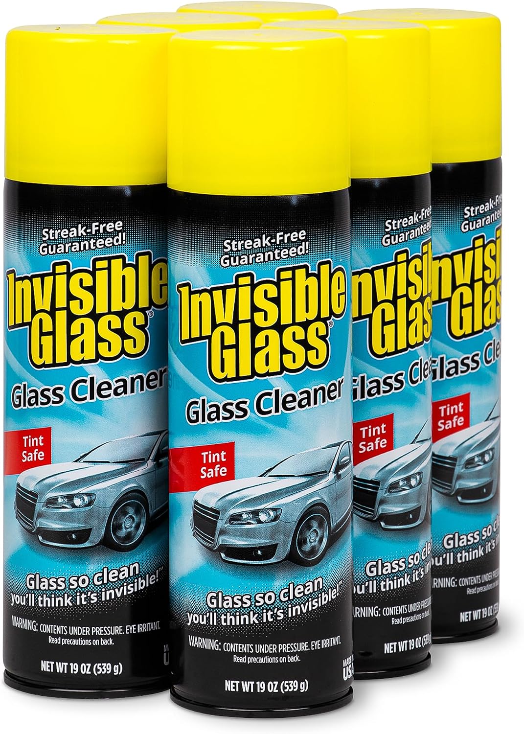 Invisible Glass Premium Glass Cleaner Aerosol Spray, 19 oz (Pack of 2)