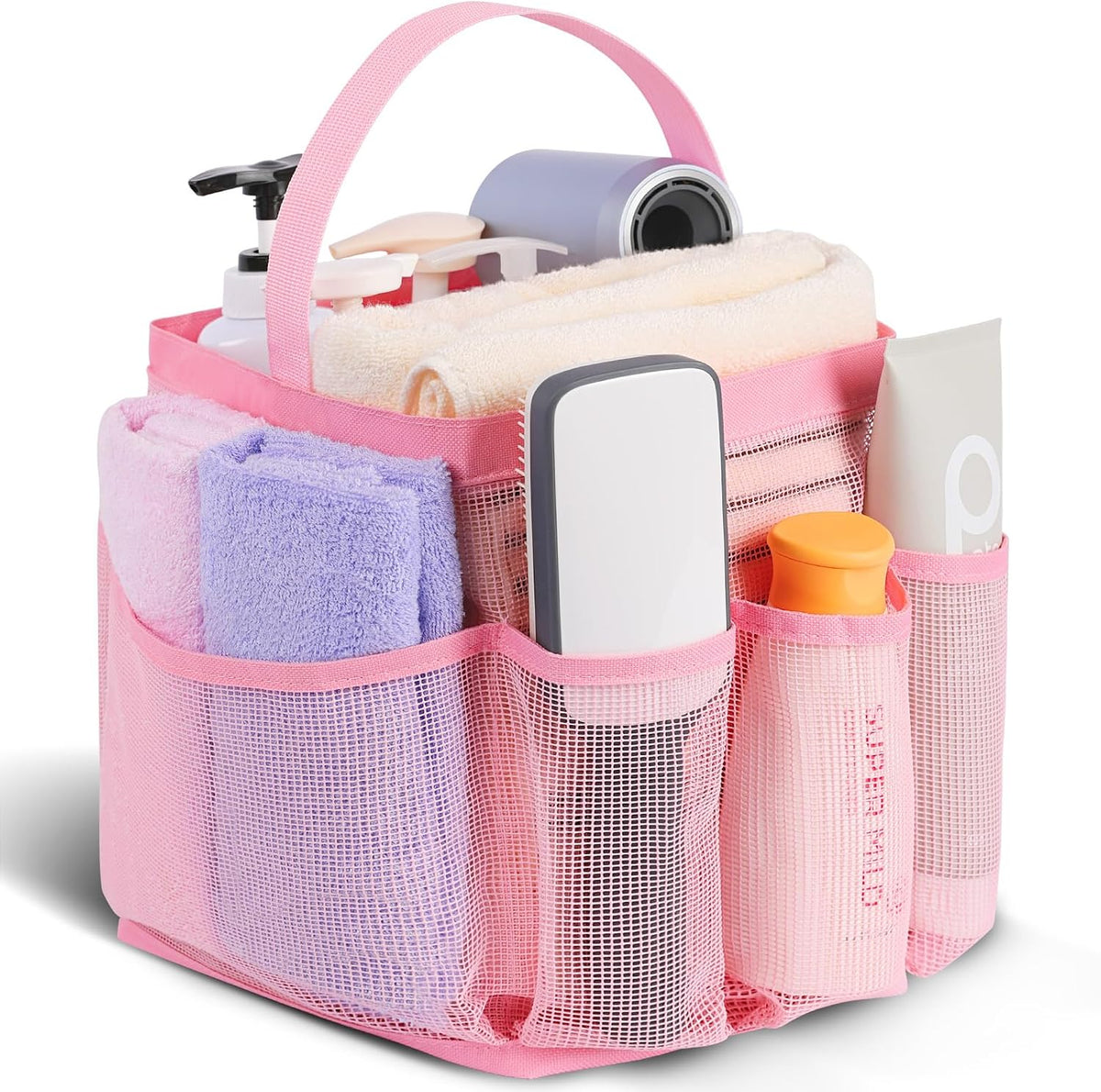 EUDELE Mesh Shower Caddy Portable for College Dorm Room Essentials, Shower Caddy Dorm with 9-Pocket Large Capacity for Beach, Swimming, Gym, Camping, Travel essentials