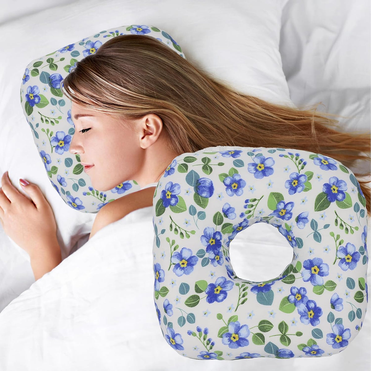 Ear Piercing Pillow with Hole for Cartilage Piercings, CNH Support