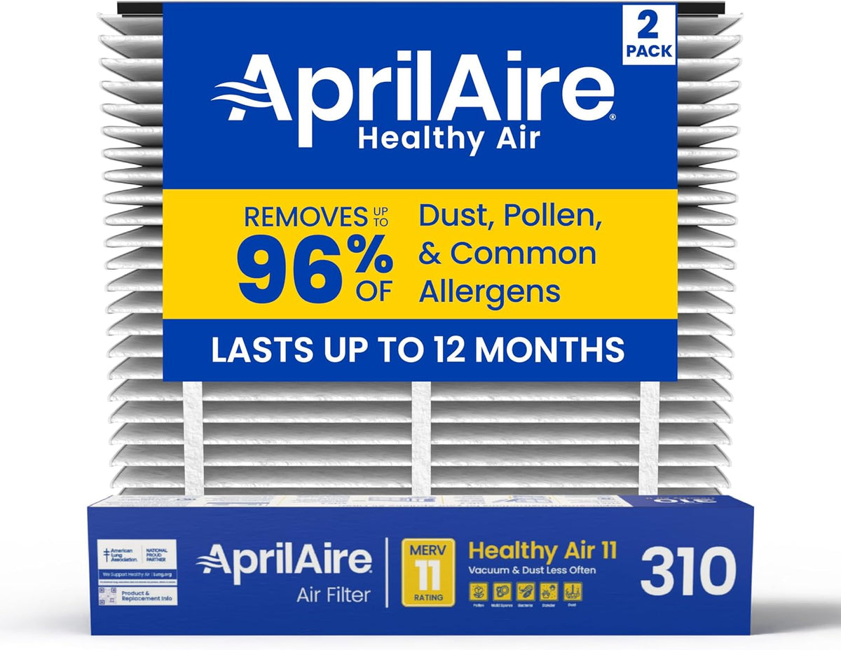 AprilAire 310 Replacement Filter for AprilAire Whole House Air Purifiers - MERV 11, Clean Air & Dust, 20x20x4 Air Filter (Pack of 1)