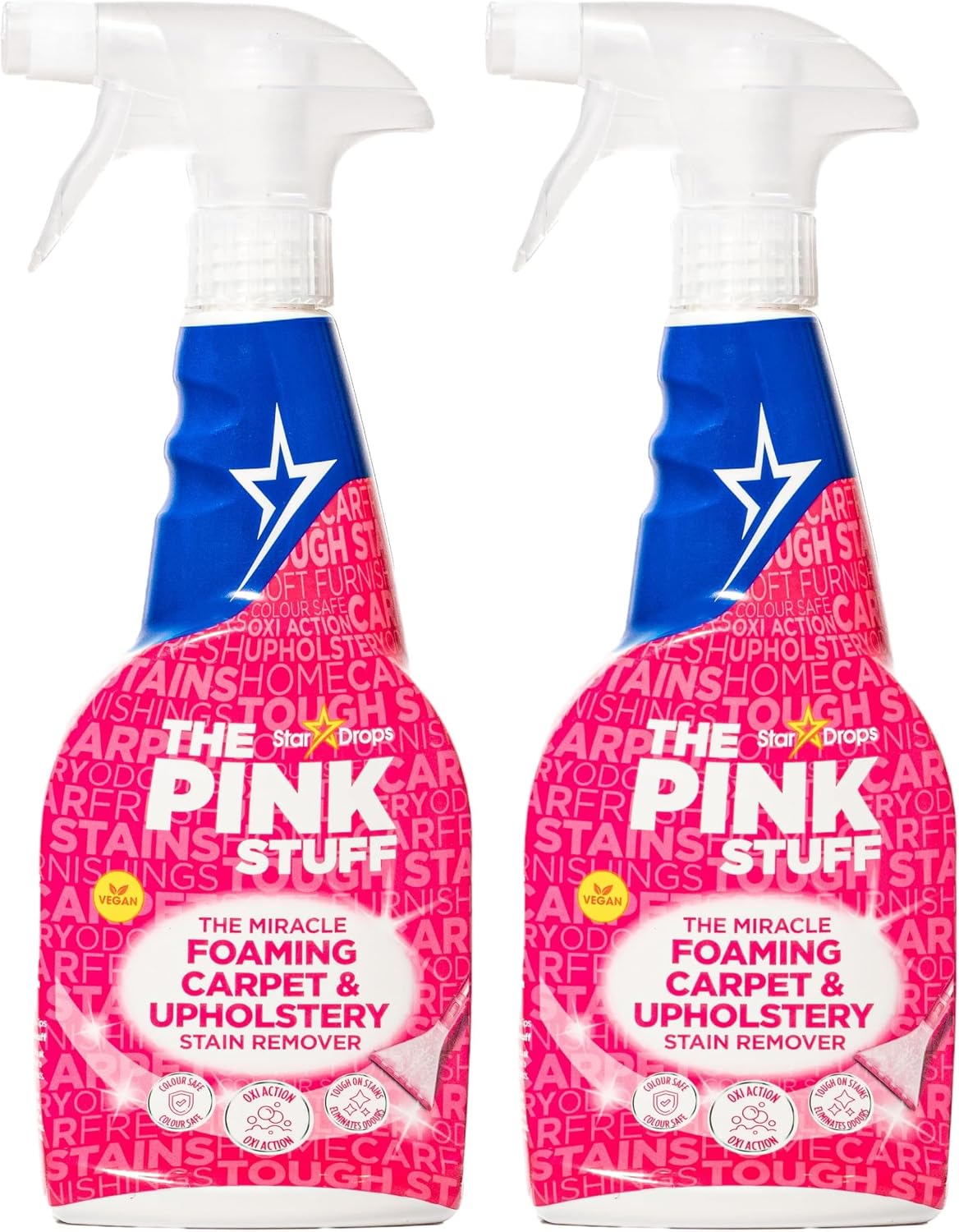The Pink Stuff Miracle Foaming Carpet & Upholstery Stain Remover, 16 Fl Oz
