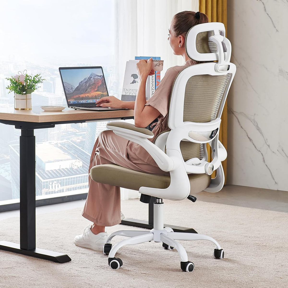 TRALT Office Chair Ergonomic Desk Chair - Gaming Chair with Lumbar Support