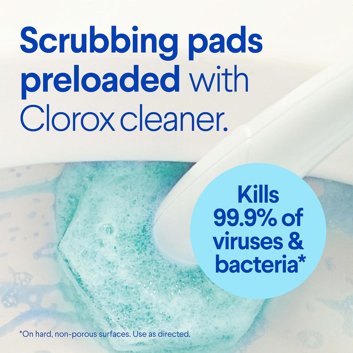 Clorox ToiletWand Toilet Cleaner Refills, Toilet brush, Rainforest Rush, 20 Count