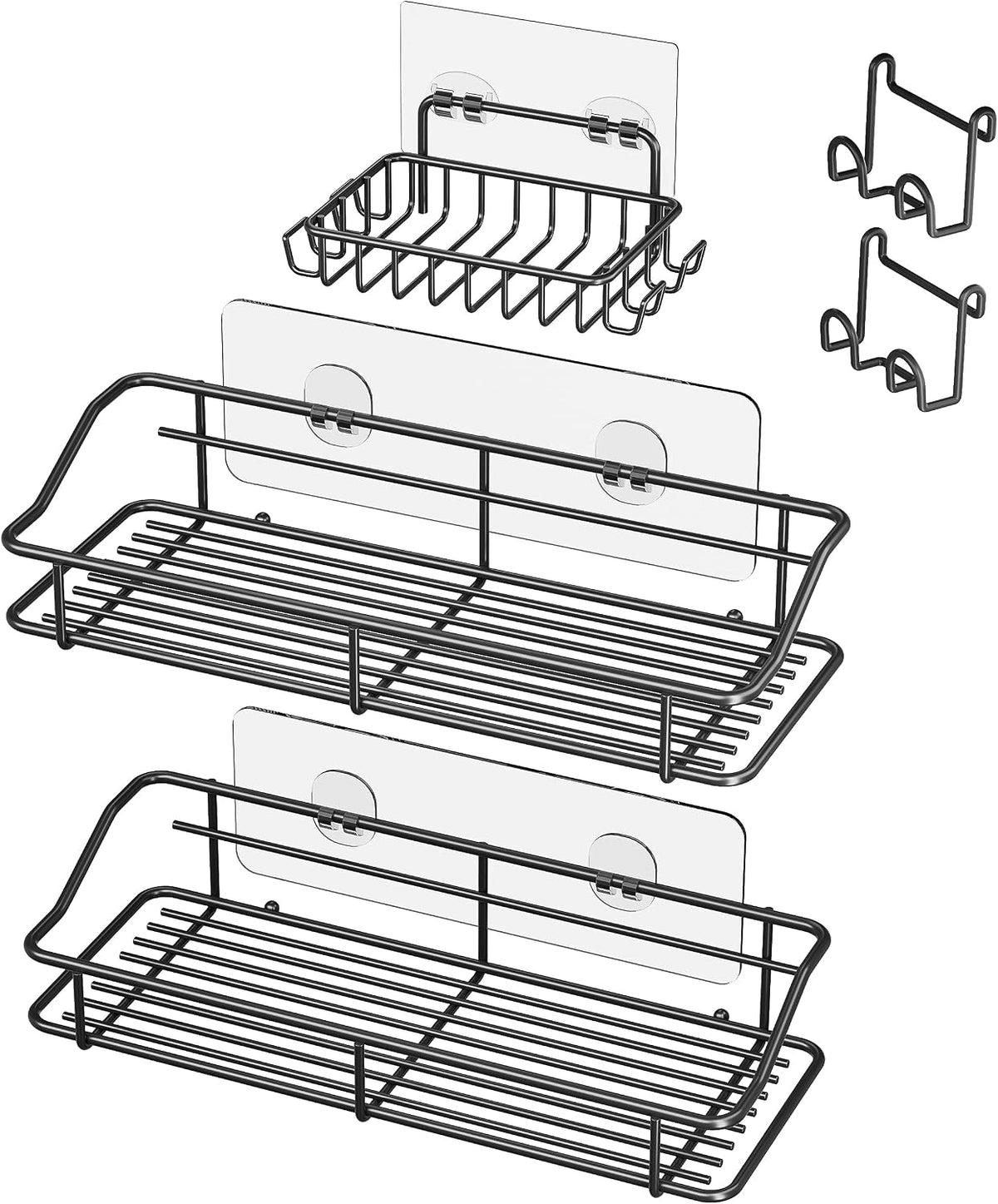 Nieifi Shower Caddy Adhesive, Shower Shelves, Shampoo Holder for Bathroom