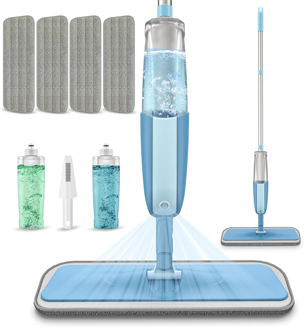 Spray Wet Mops for Floor Cleaning: Hardwood Floor Mop Refillable Reusable