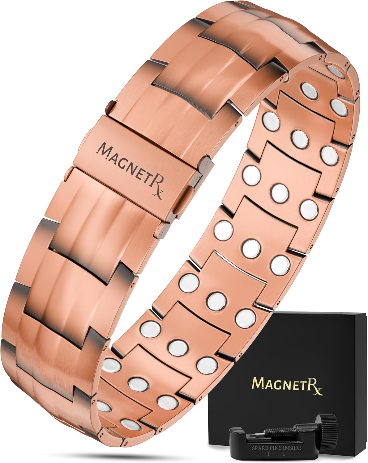 MagnetRX® EllipseMAX Copper Magnetic Bracelets for Men (Classic)