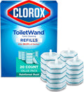 Clorox ToiletWand Toilet Cleaner Refills, Toilet brush, Rainforest Rush, 20 Count