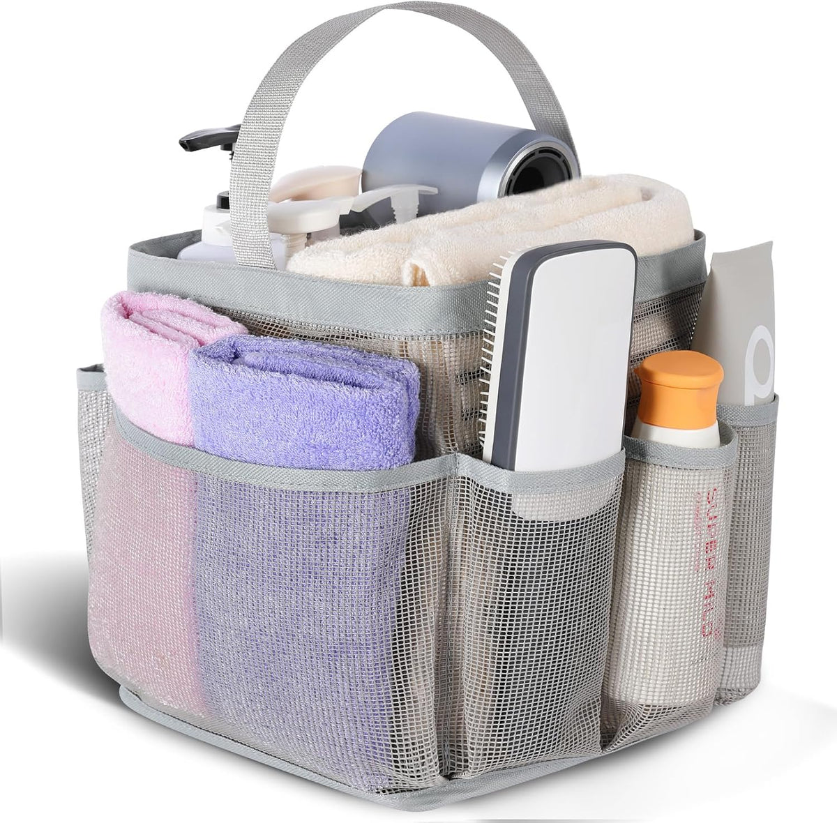 EUDELE Mesh Shower Caddy Portable for College Dorm Room Essentials, Shower Caddy Dorm with 9-Pocket Large Capacity for Beach, Swimming, Gym, Camping, Travel essentials