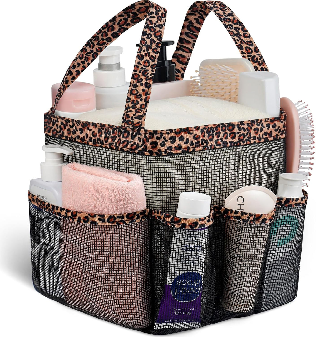 Mesh Shower Caddy Portable - 9 Pockets for College Dorm Room Essential