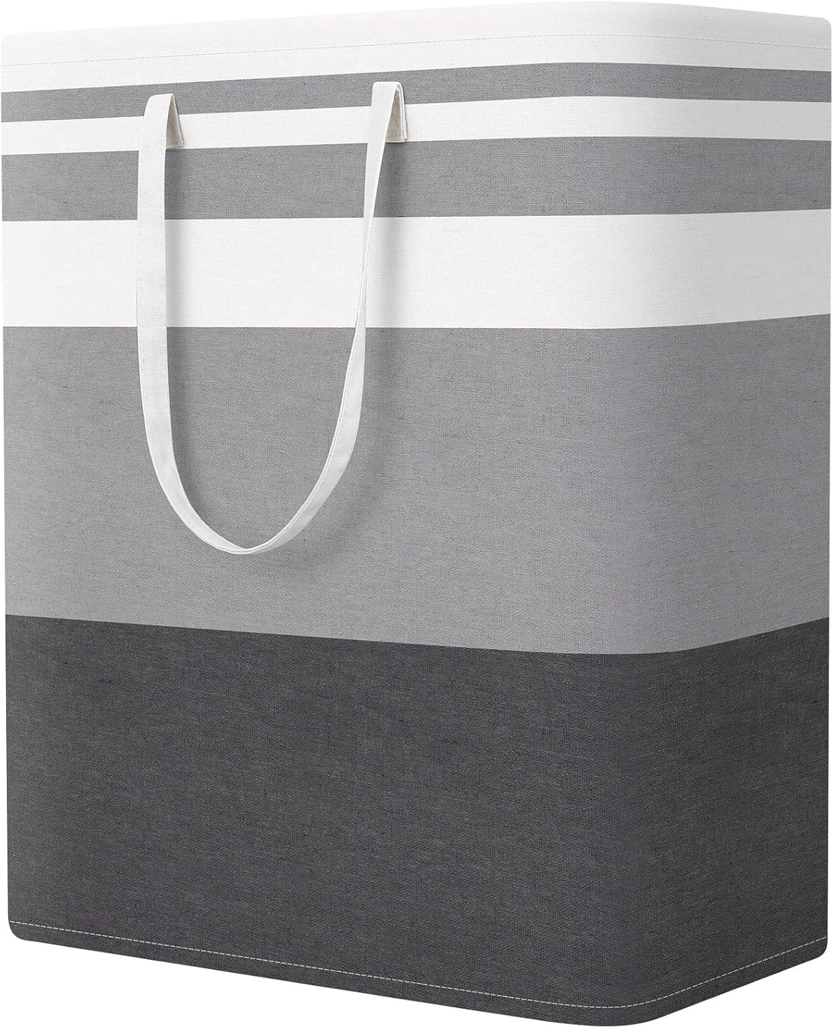 StorageRight Laundry Basket Hamper, 75L Collapsible Clothes Storage, Grey