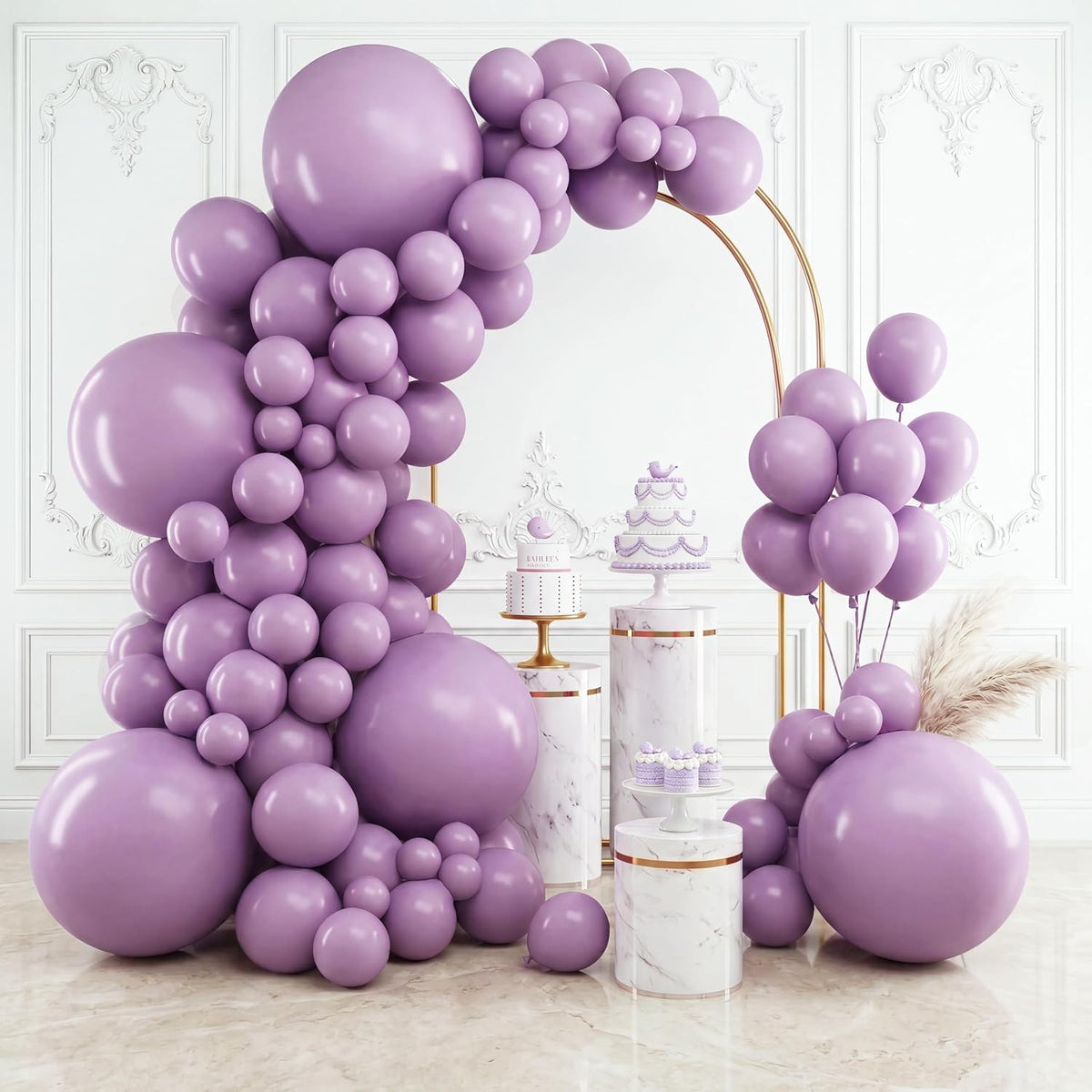 RUBFAC Balloons Black Balloon Arch for Black Birthday Decorations 154pcs