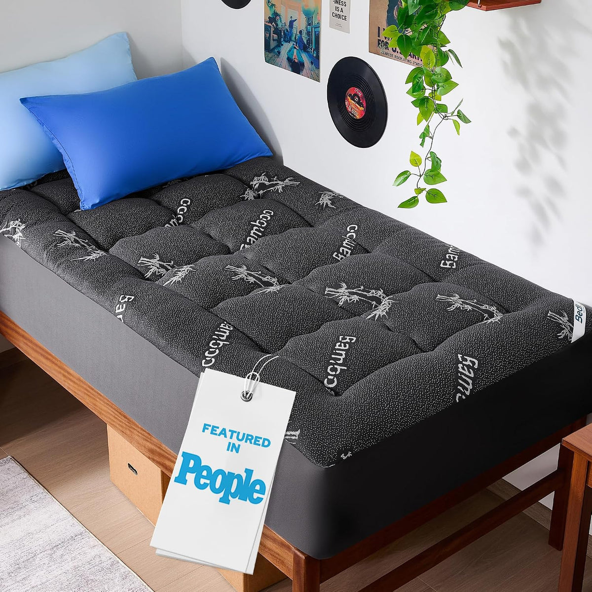 BEDLORE Queen Mattress Topper , Thick Pillow Top Mattress Pad