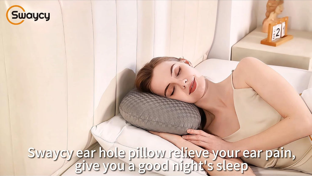 Ear Piercing Pillow with Hole for CNH & Ear Pain Side Sleepers