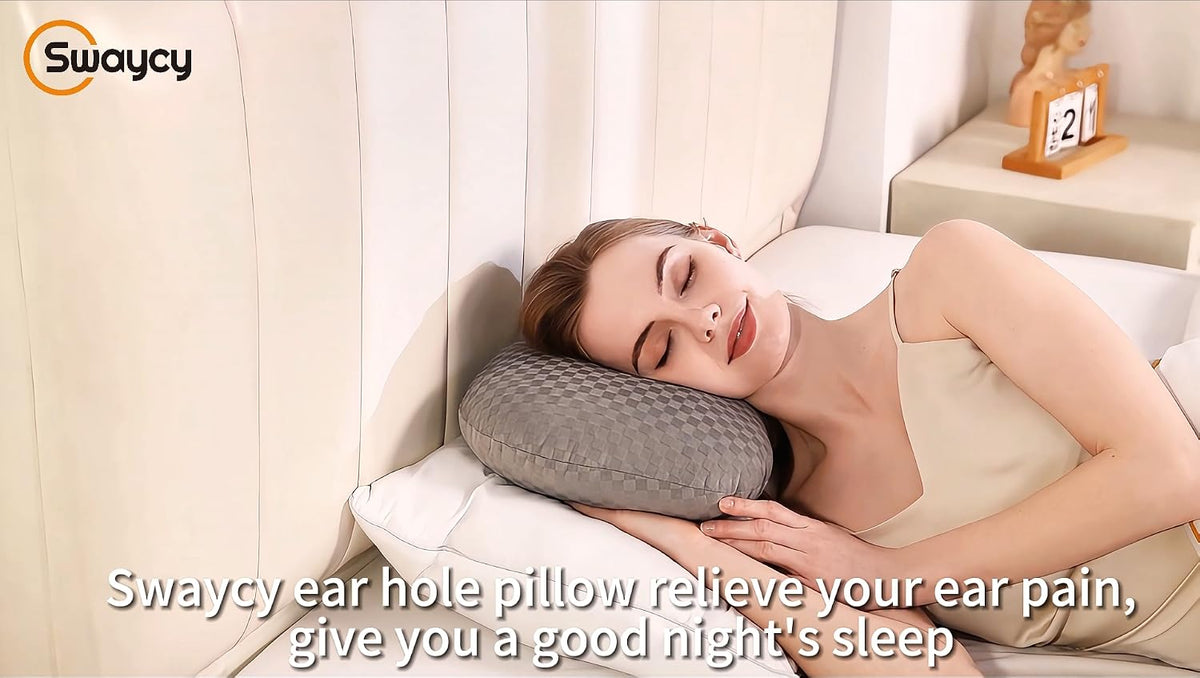 Ear Piercing Pillow with Hole for CNH & Ear Pain Side Sleepers