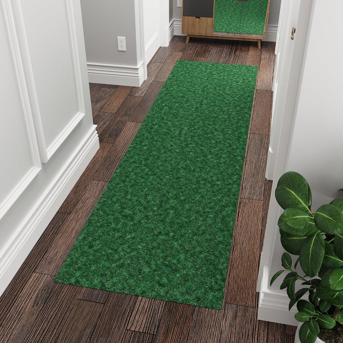 Ottomanson Waterproof Runner Rug 2’x6, Non Slip Indoor Outdoor Door Mat