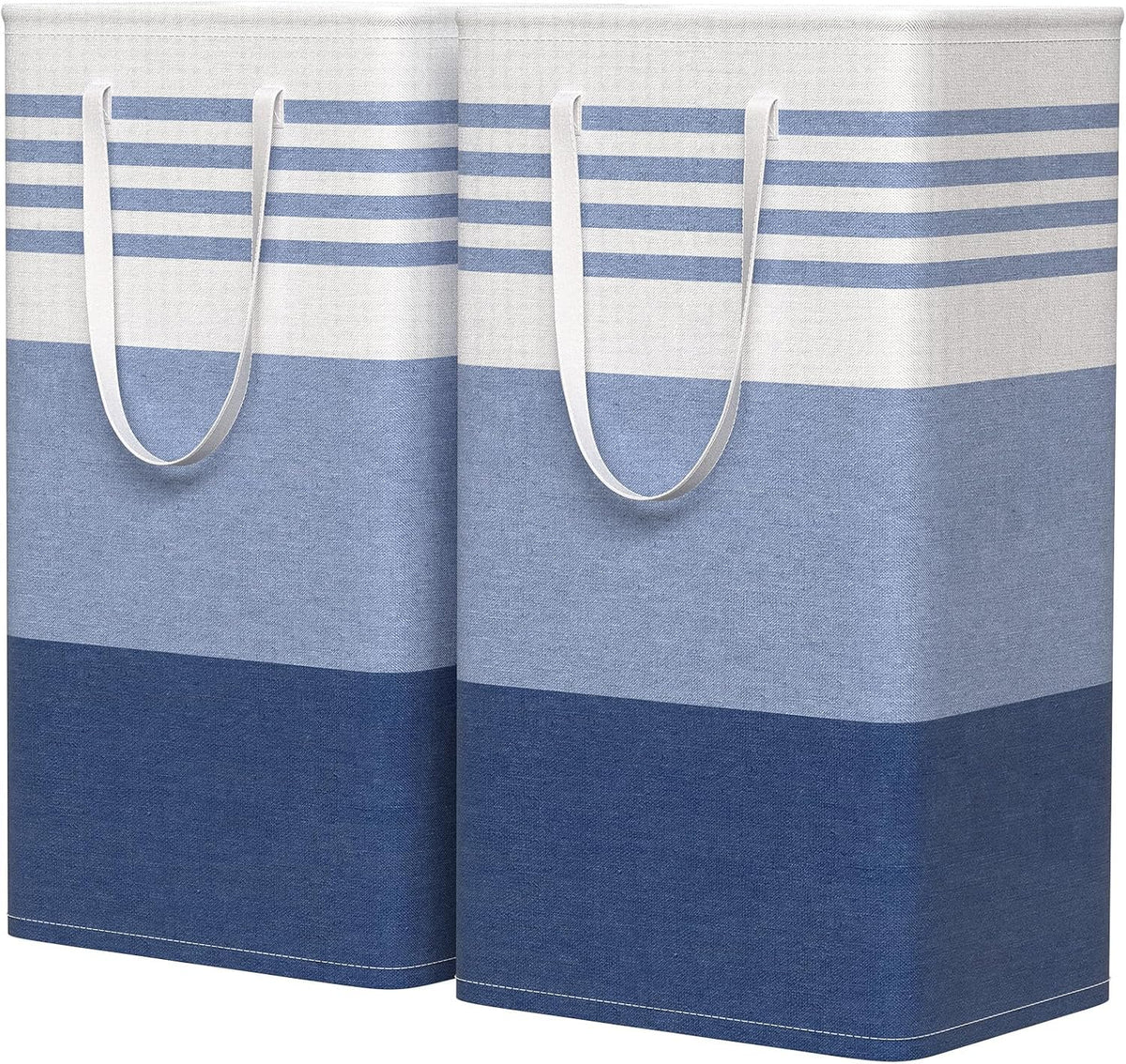 WOWBOX 2 Pack Laundry Baskets, Collapsible Dirty Clothes Laundry Hampers