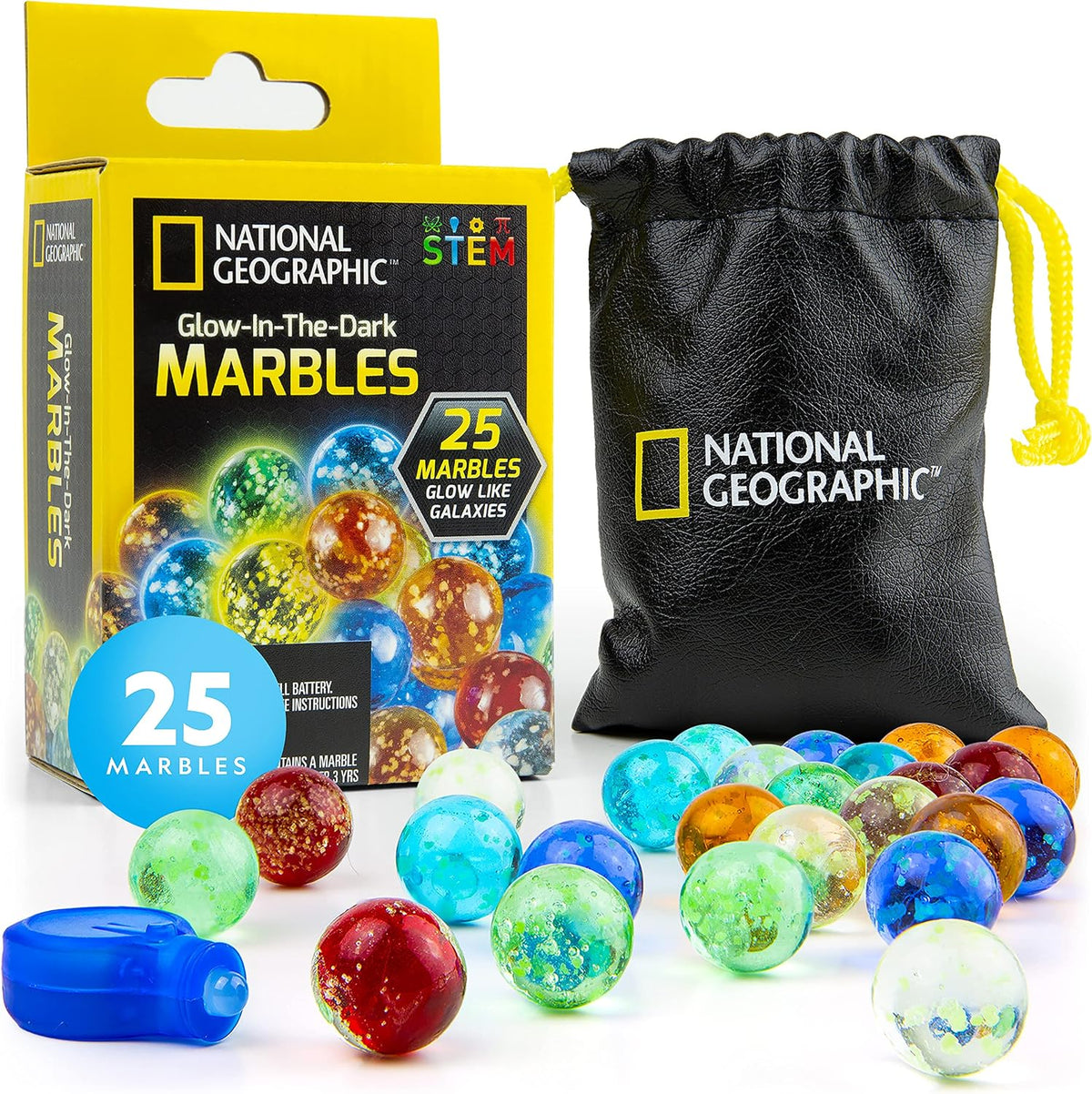 National Geographic Glow-in-the-Dark Marble Run for Kids Ages 8-12