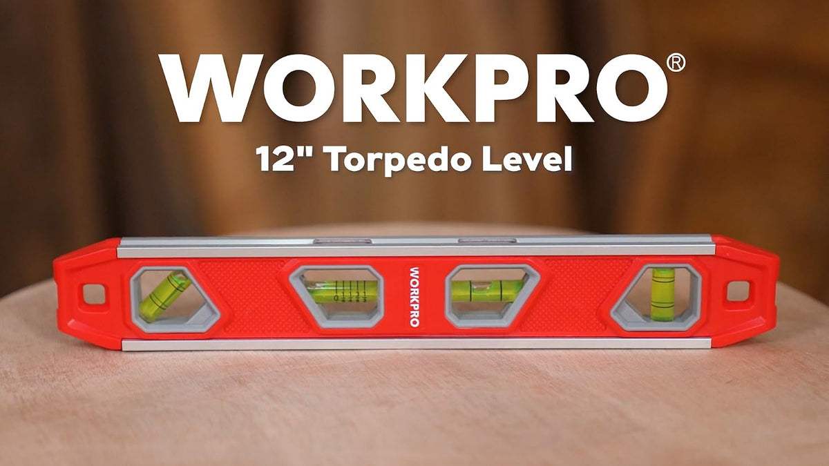 WORKPRO 12 Inch Magnetic Torpedo Level