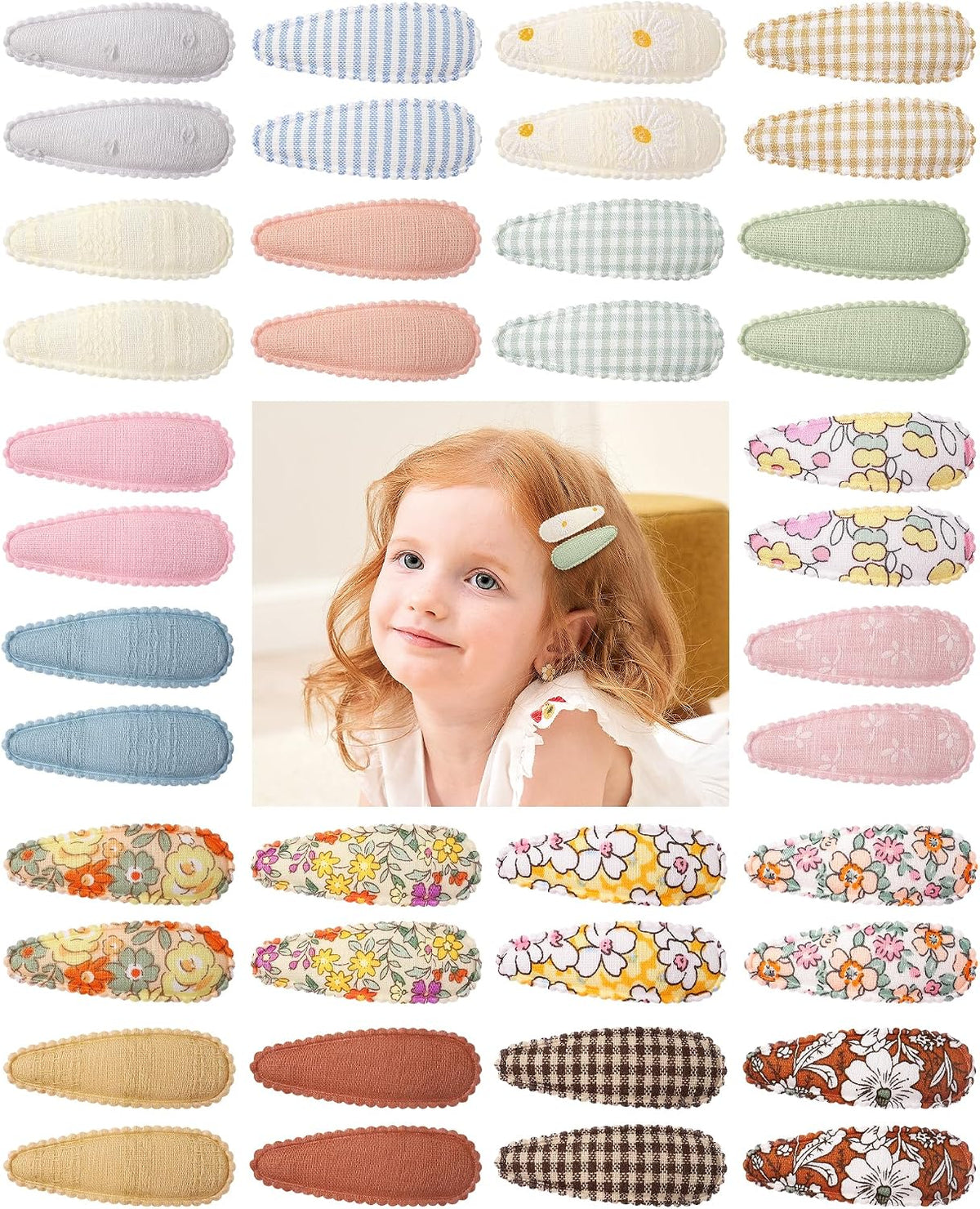 doboi 40Pcs Toddler Hair Clips Hair Barrettes Baby Girls Hair Bows Clips