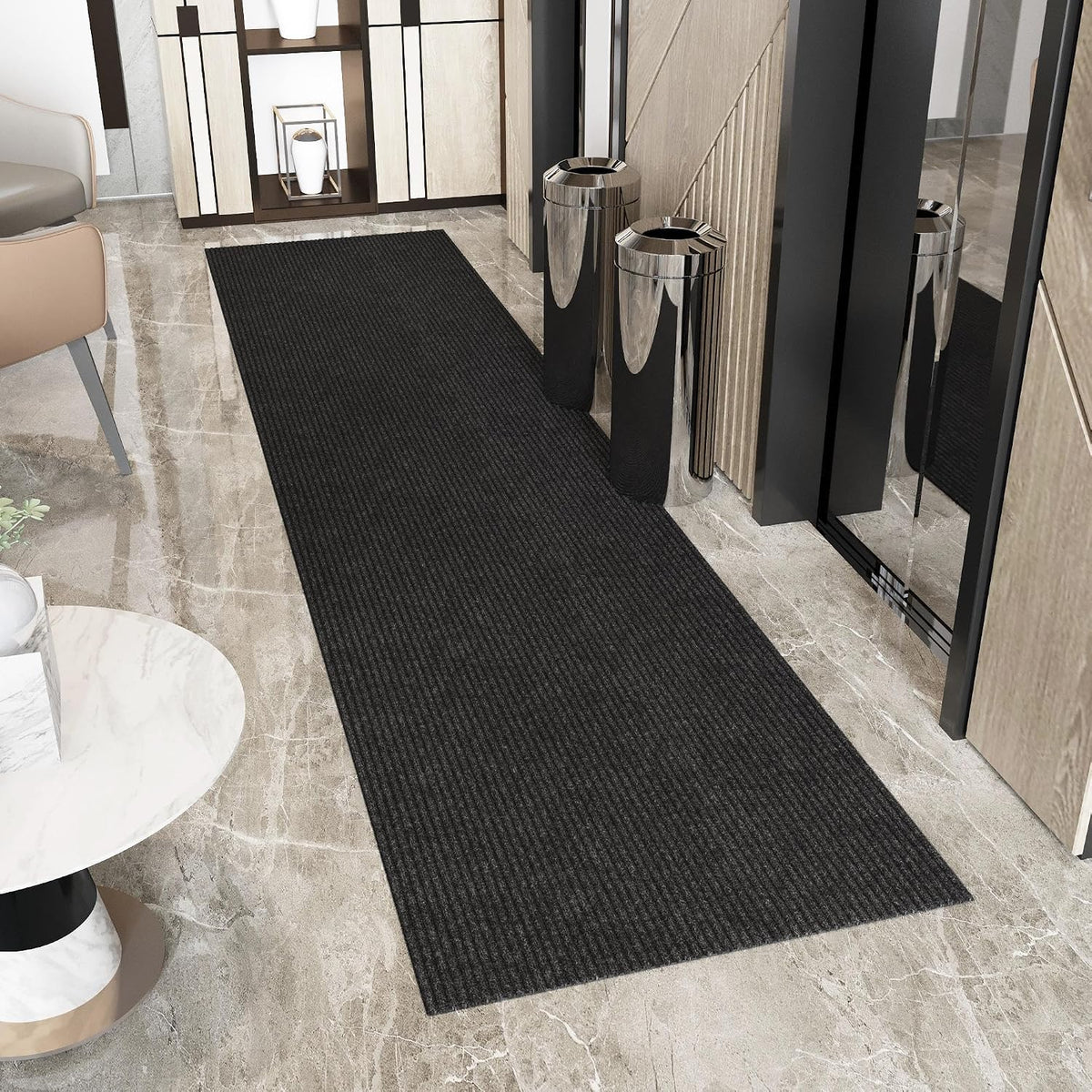 Ottomanson Waterproof Runner Rug 2’x6, Non Slip Indoor Outdoor Door Mat