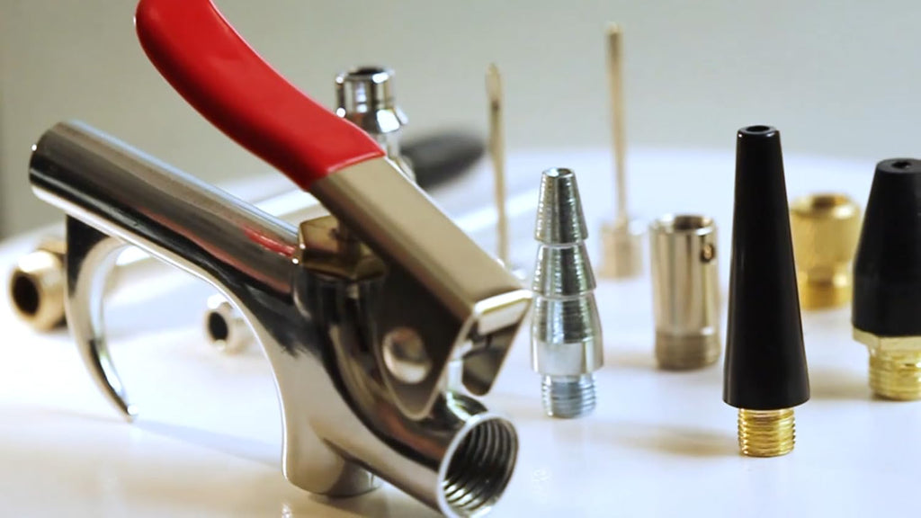 13 Pcs 2-Way Connection Air Nozzle Blow Gun Set, 1/4-Inch NPT Quick Fitting